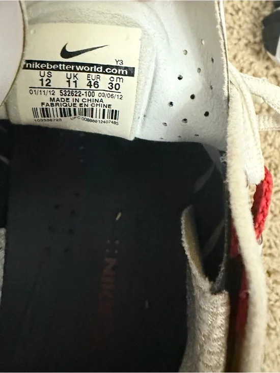 Nike Tiger Woods TW13 Men’s White Golf Shoes - Picture 8 of 11